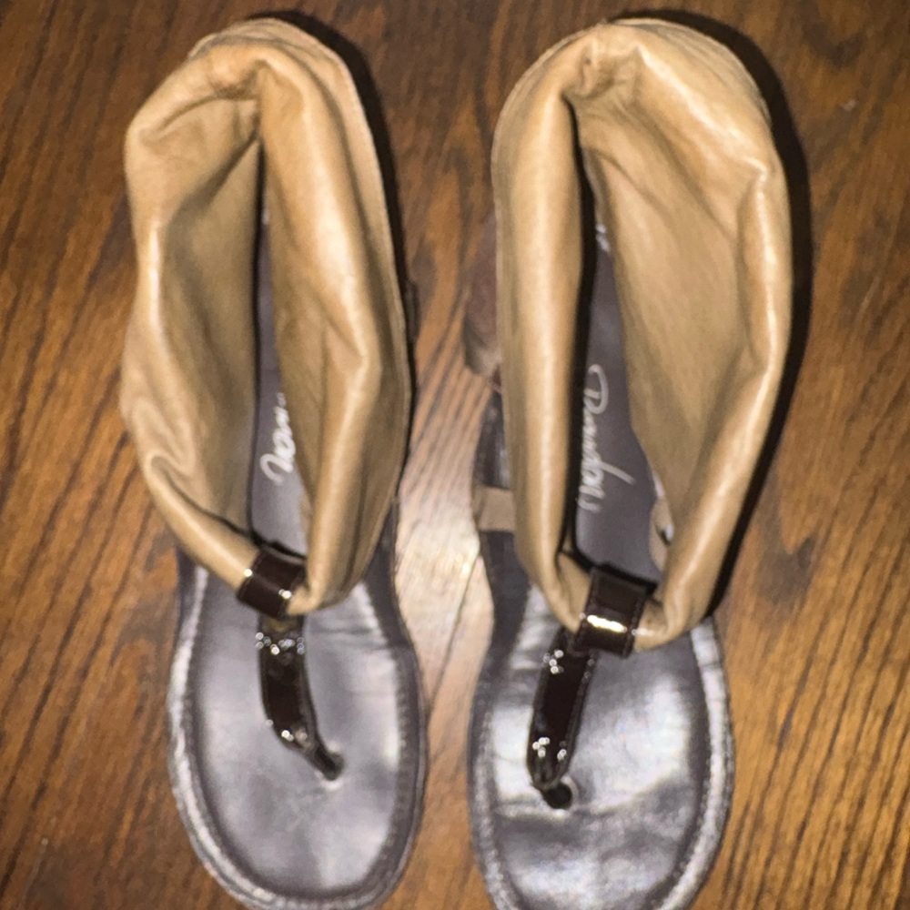 Tan and Brown Sandals